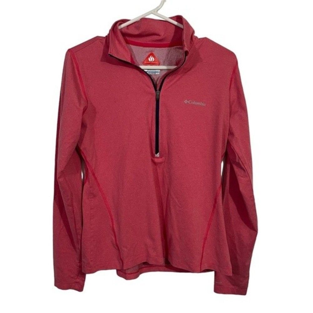 Columbia Pink Heat Gear Half Zip Athletic Pullover